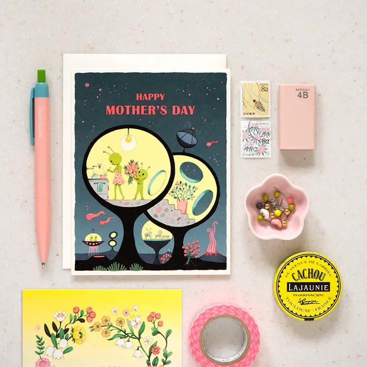Mother's Day Aliens Card