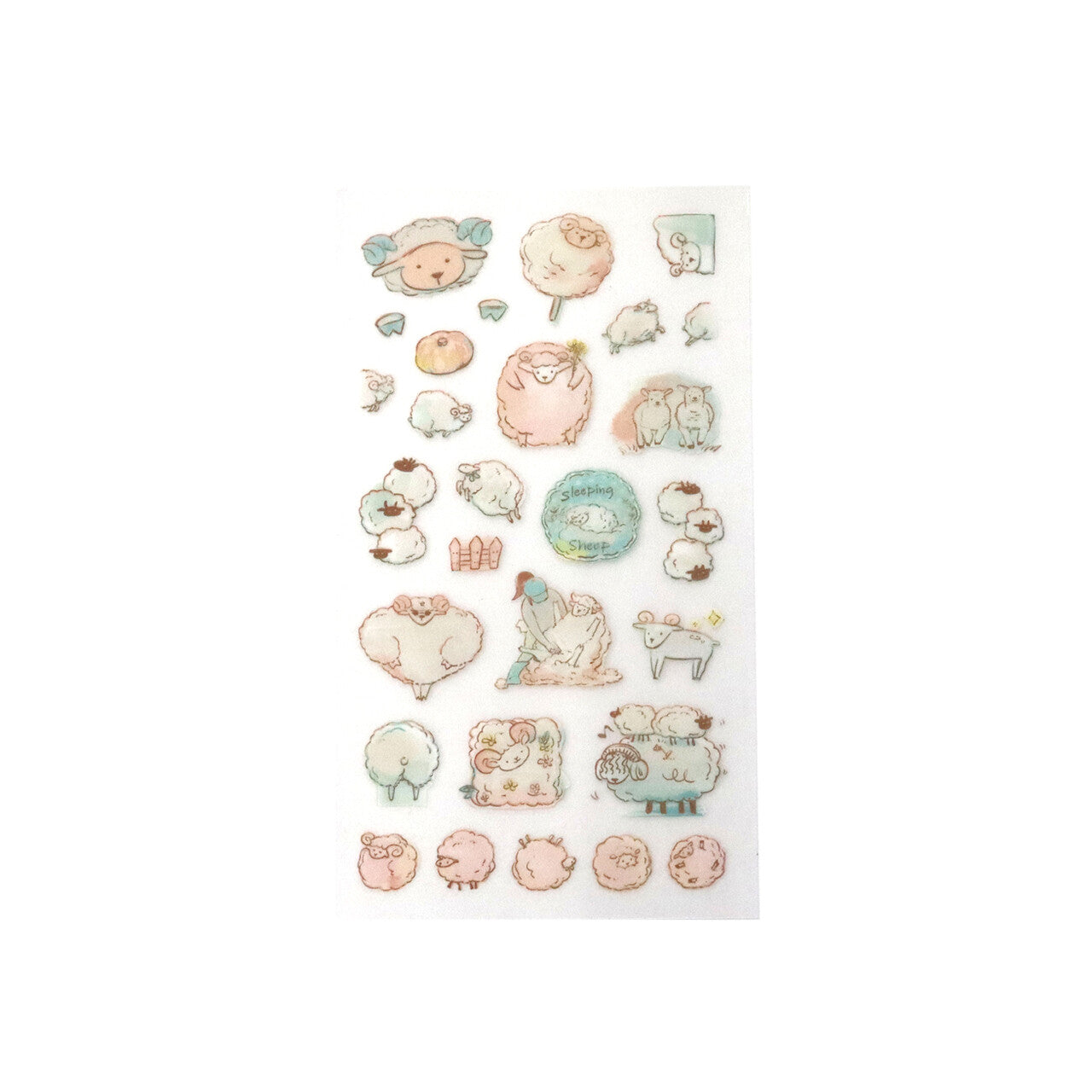 Irodo Paper Transfer Stickers – Sheep