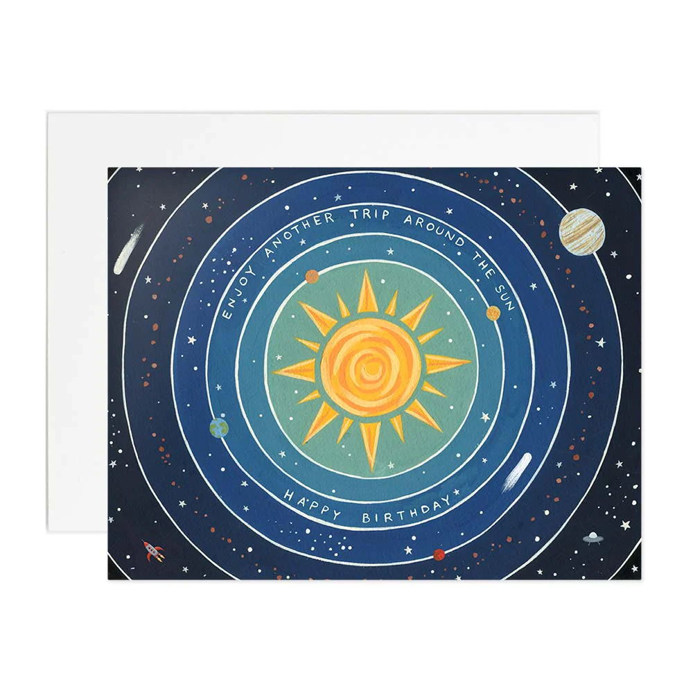 Solar System Birthday Card