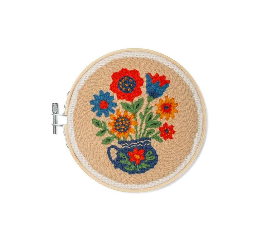 Punch Needle Kit Flower Bouquet