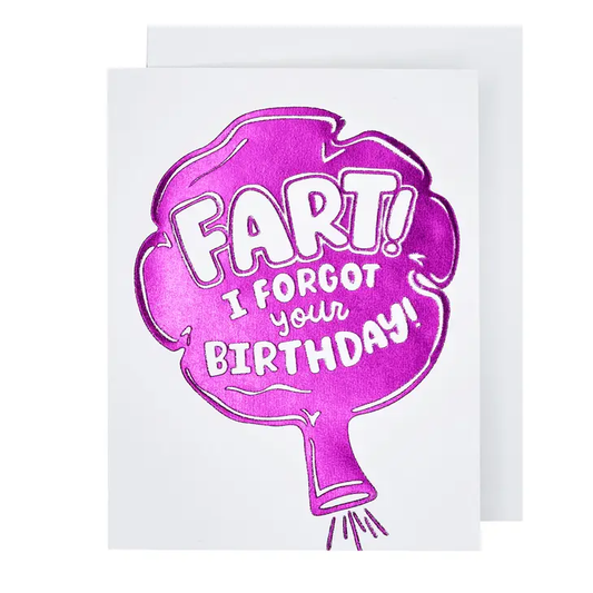 Fart Belated Birthday Card
