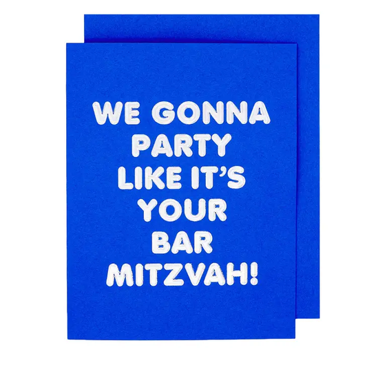 Bar Mitzvah Congrats Card