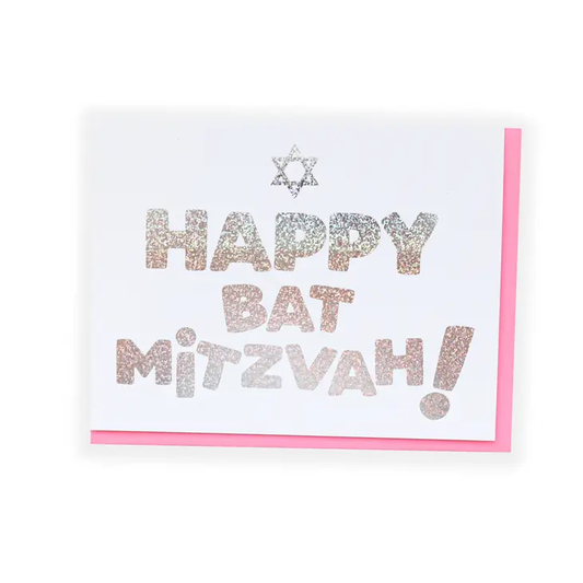 Happy Bat Mitzvah Greeting Card