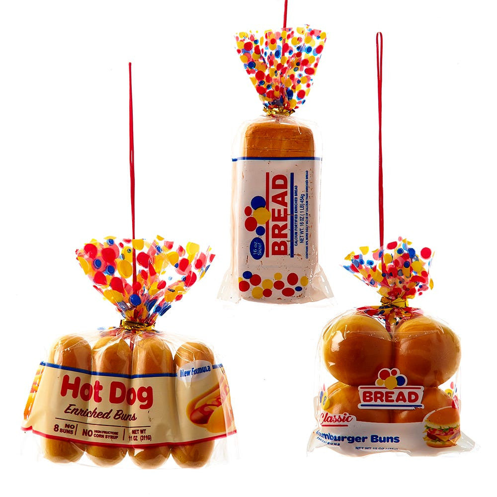 Resin Bread In Bag Ornament 3.5-4.5"