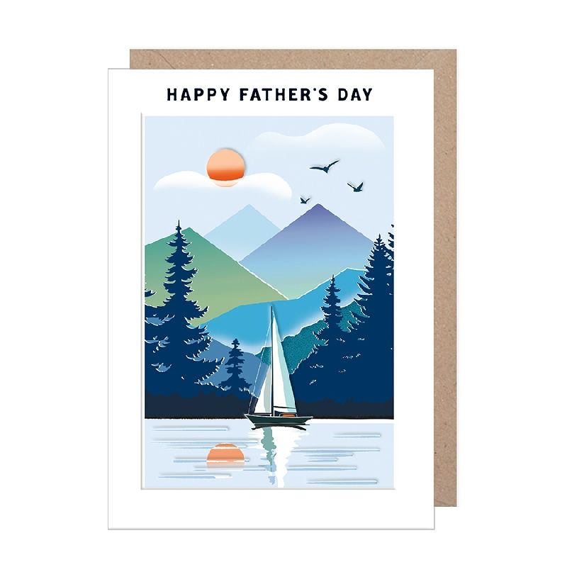 Happy Father's Day Sail Boat Card