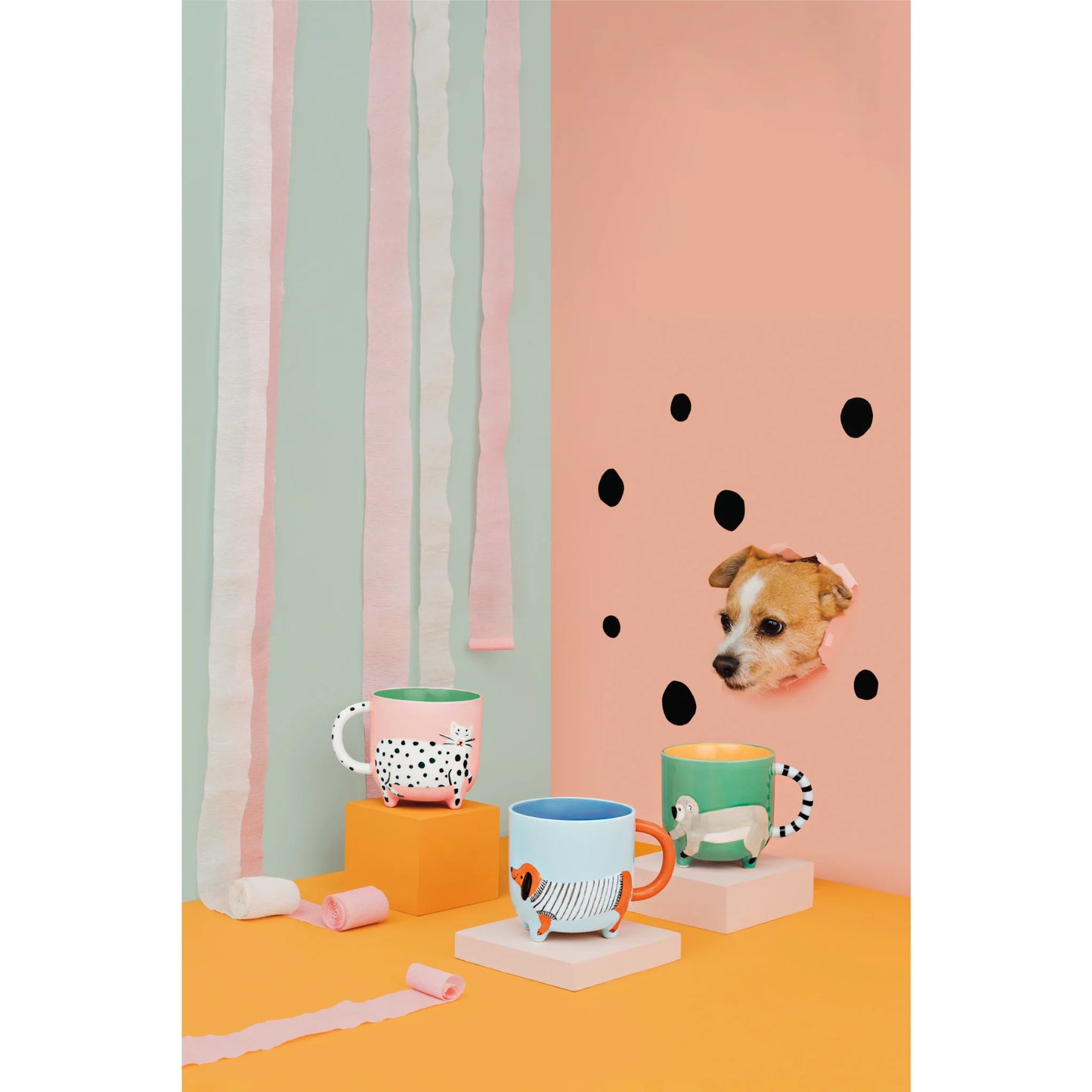 Critter Mug 15oz Dotty Cat
