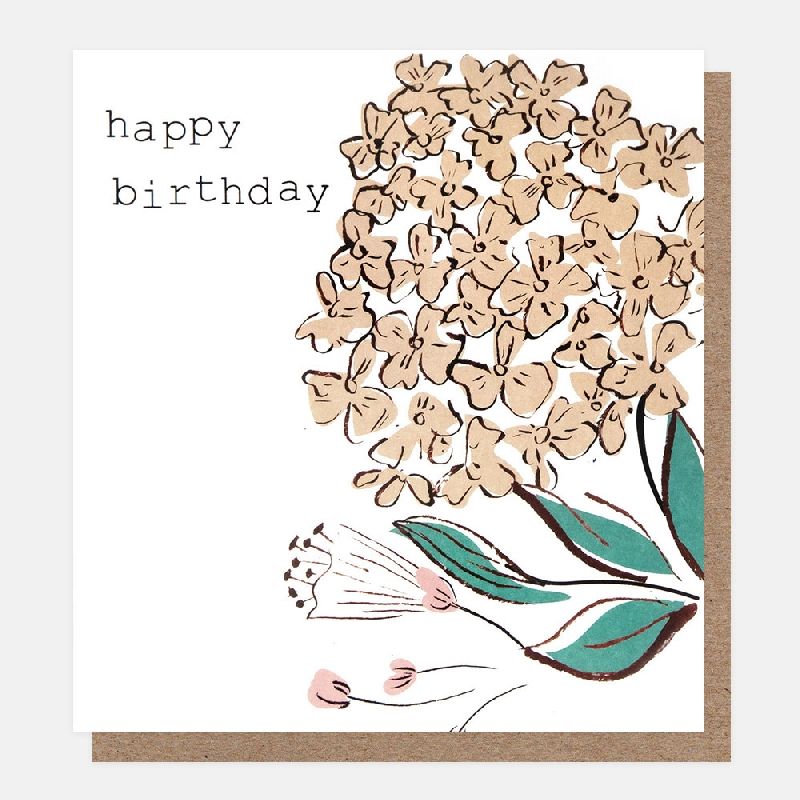 Hydrangea Happy Birthday Card