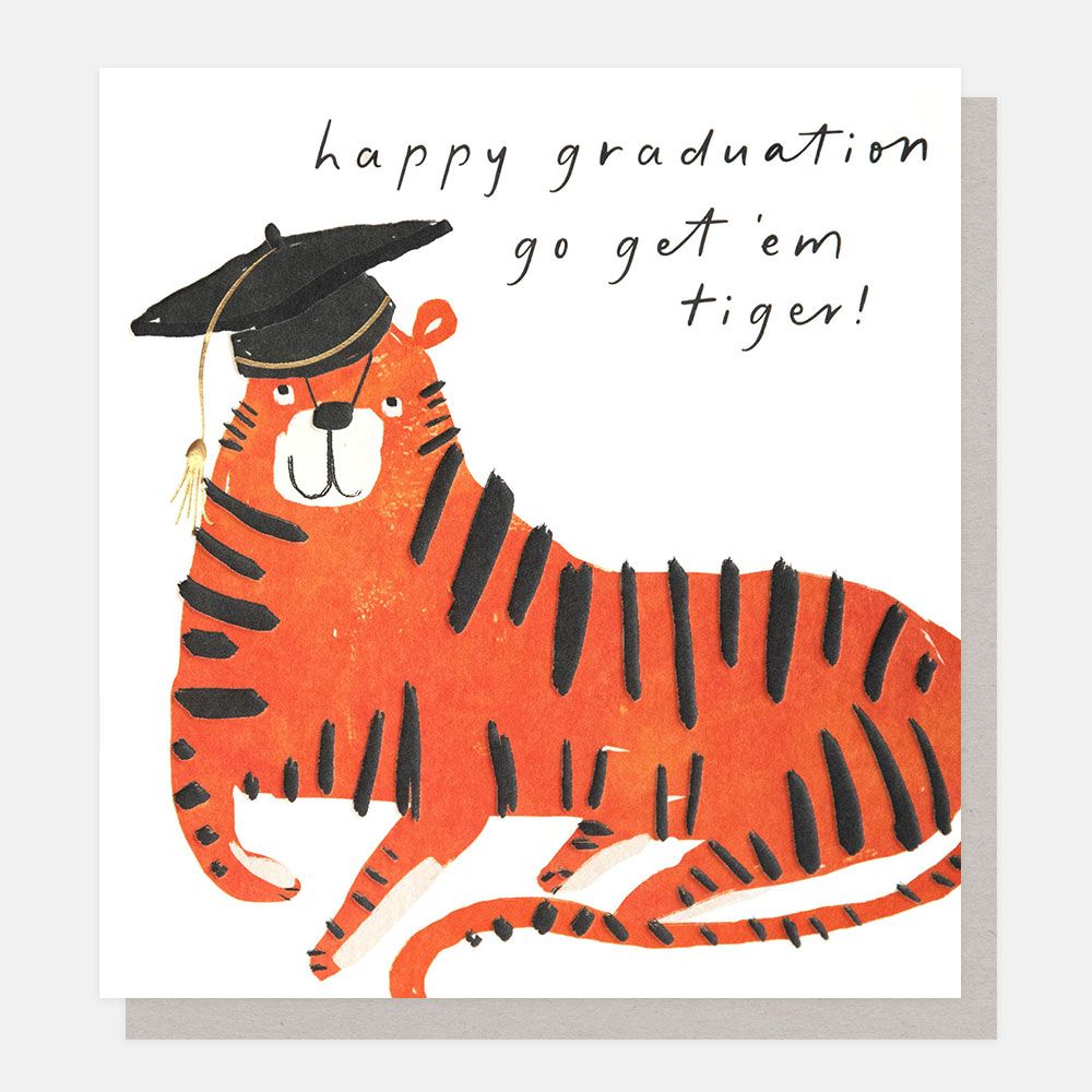 Graduation Tiger Card