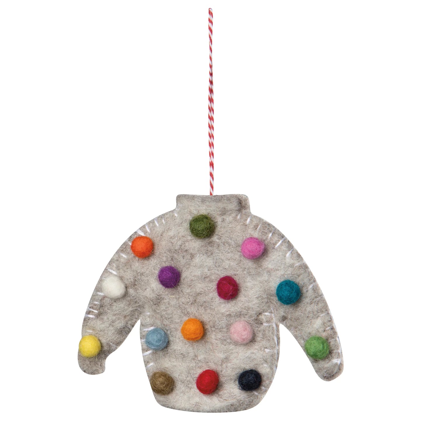 Felt Ugly Xmas Sweater Ornament