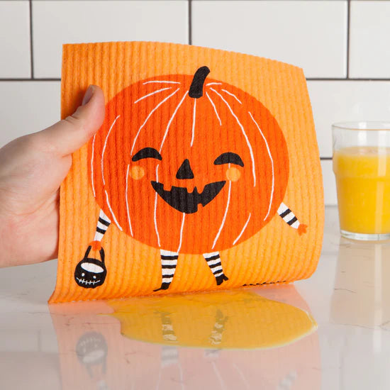 Swedish Dishcloth Boo Crew Pumpkin