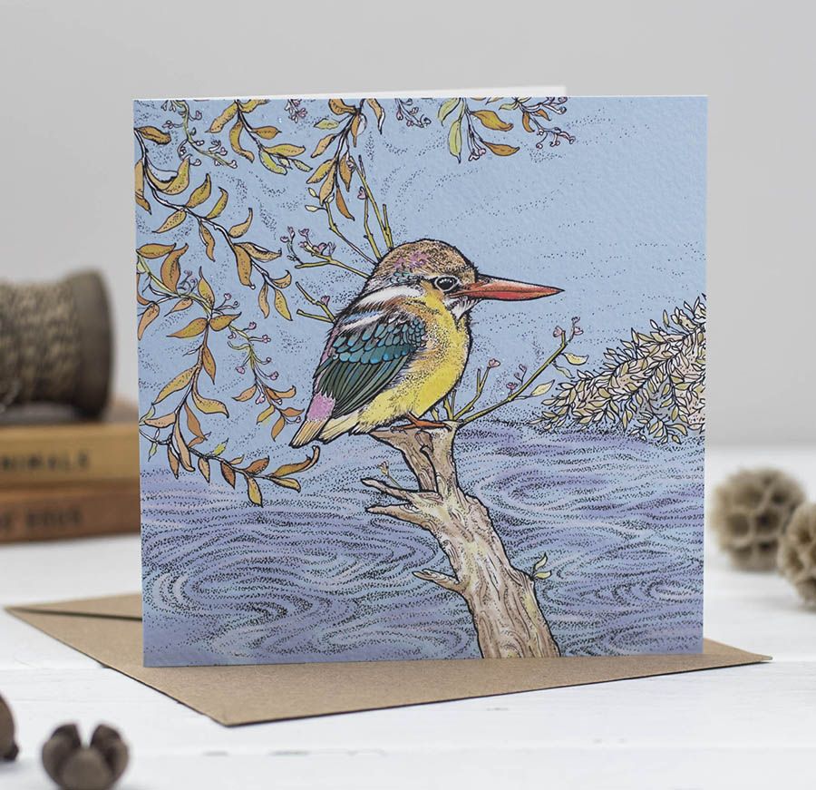 Dwarf Kingfisher Card