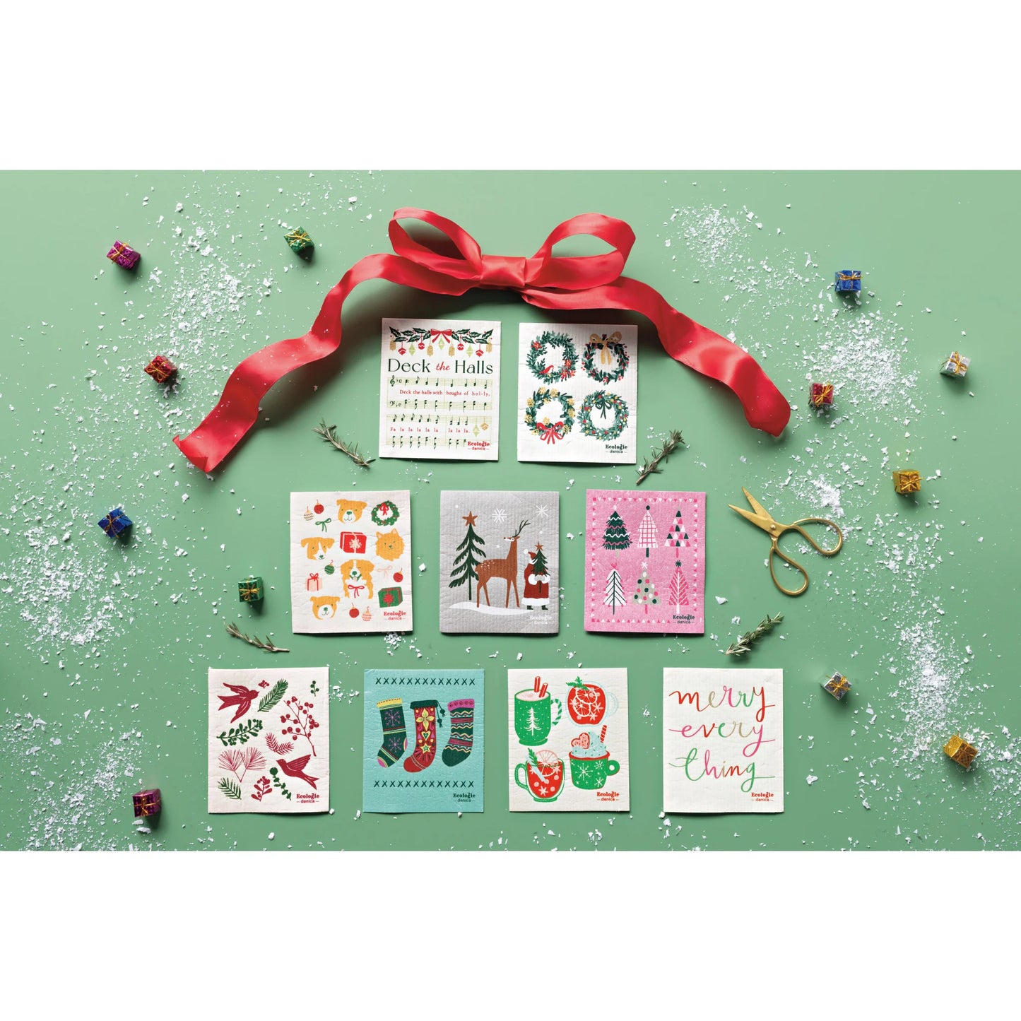 Swedish Dishcloth Holiday Hounds