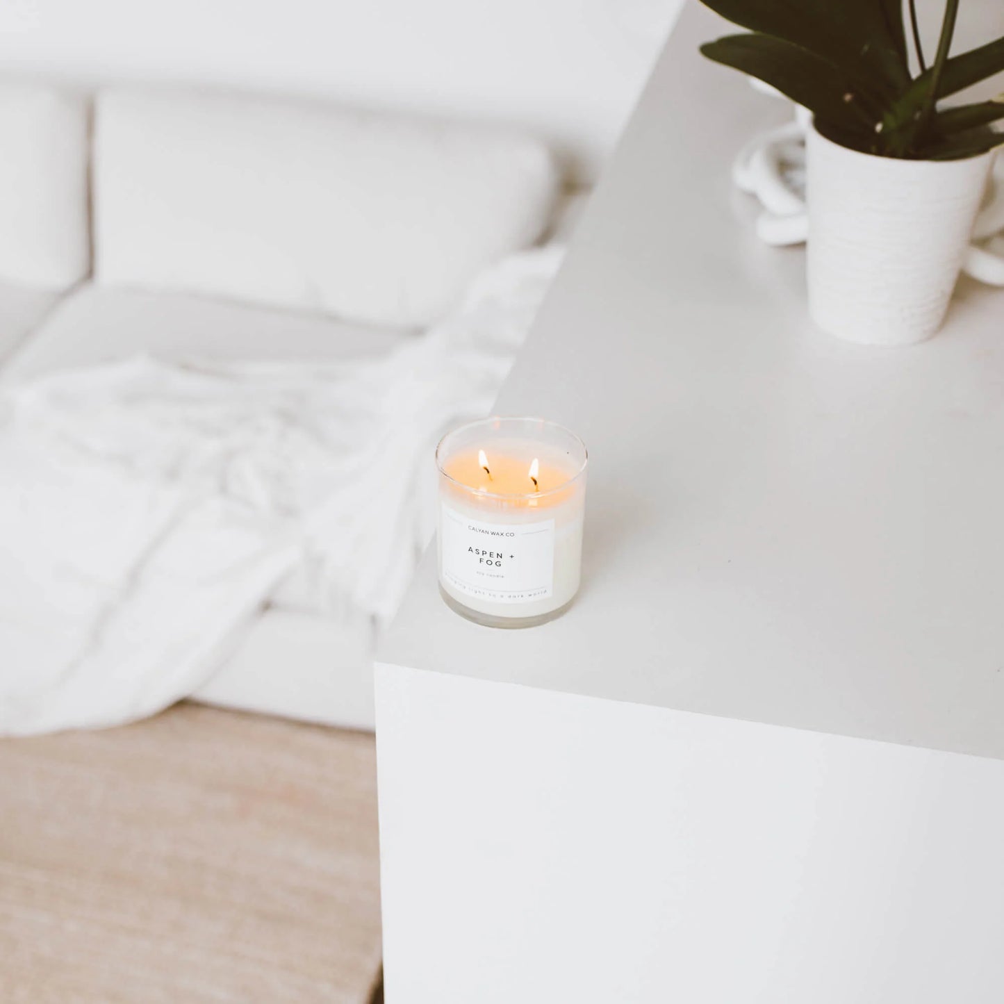 Glass Tumbler Soy Candle Aspen + Fog