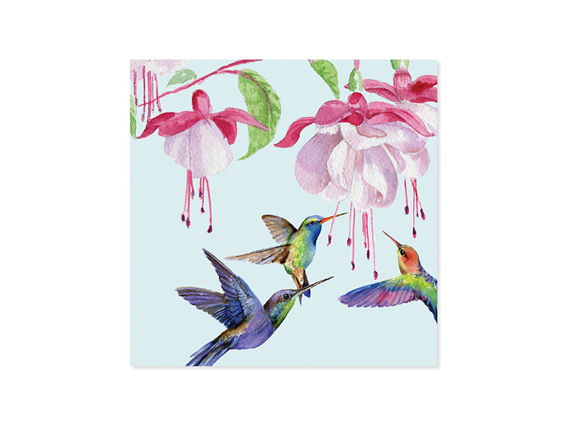 Pop-up Hummingbirds Card