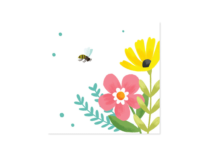 Pop-up Bees And Flowers Card