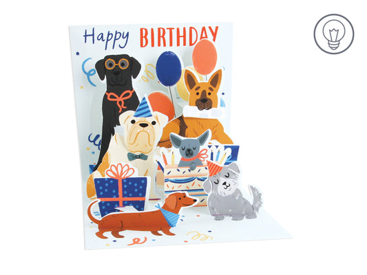 Pop-up Woof Party Card