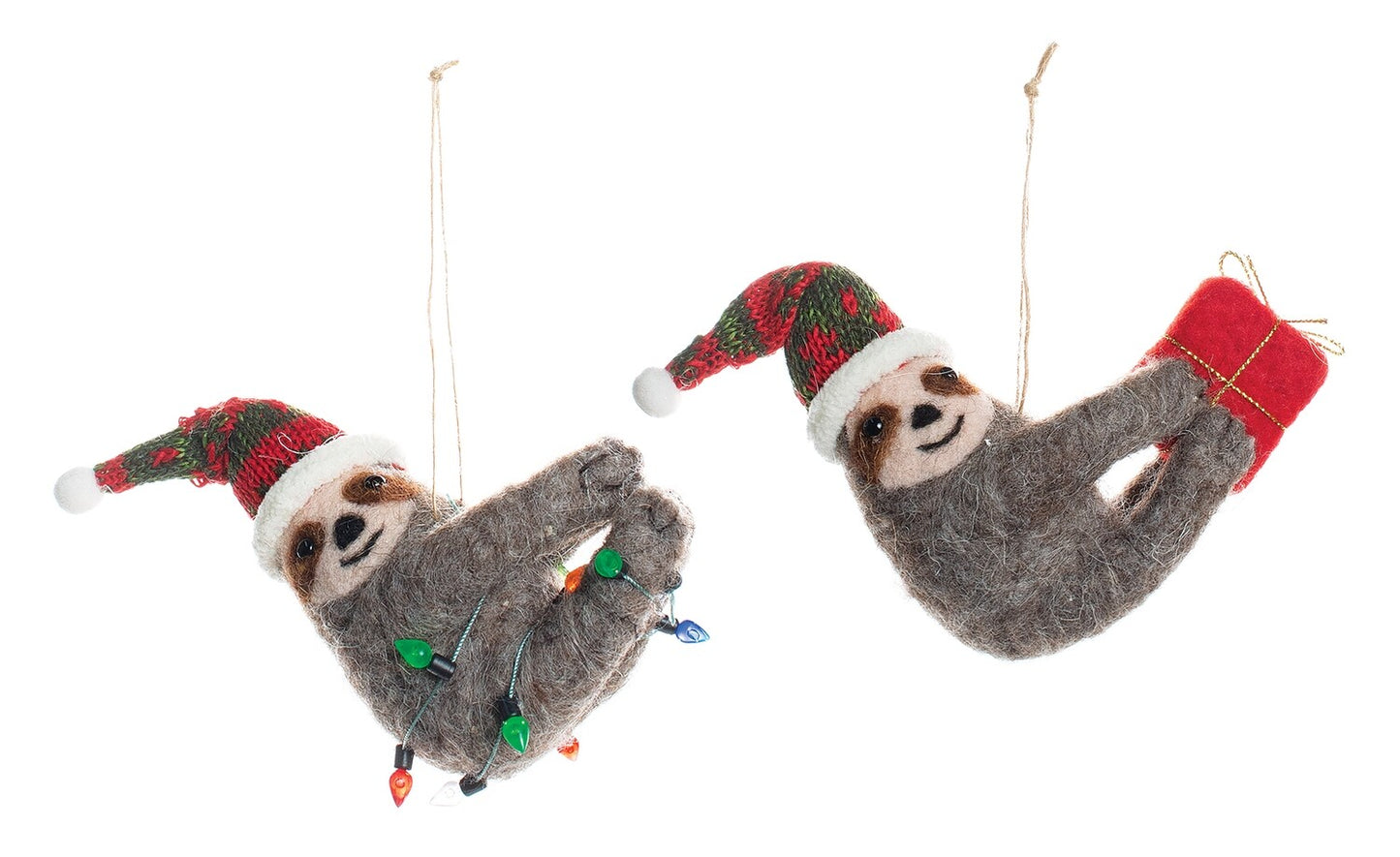 Felt Sloth Ornament