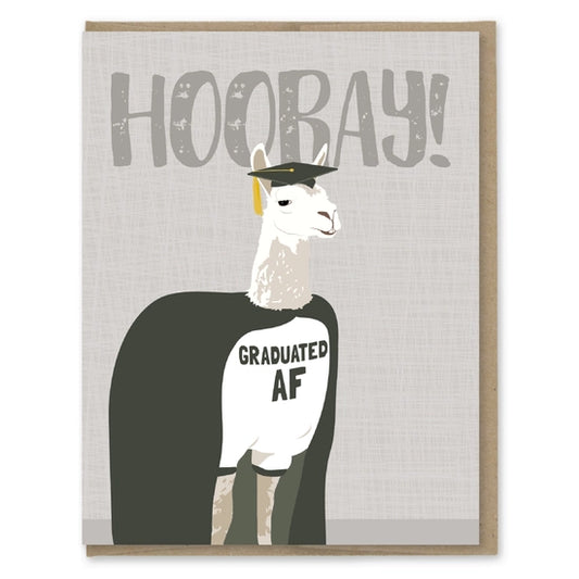 Graduated AF llama Card