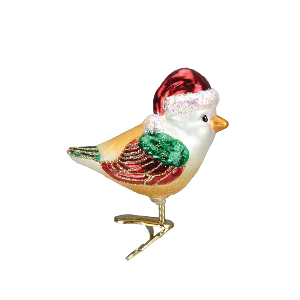 Santa Bird Ornament
