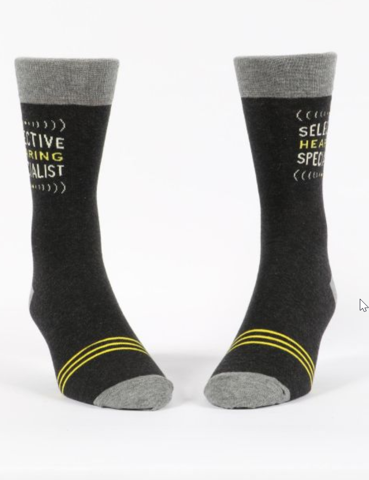 Men's Crew Socks Selective Hearing