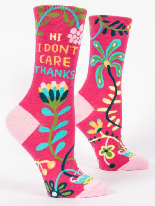 Women’s Crew Socks Hi I Don’t Care