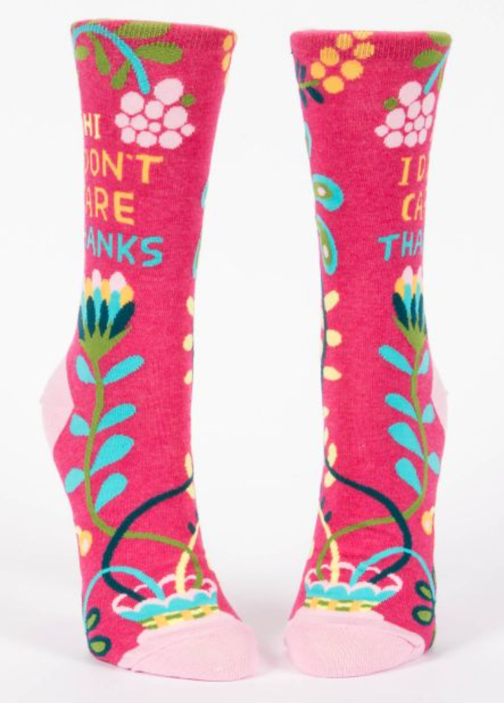 Women’s Crew Socks Hi I Don’t Care