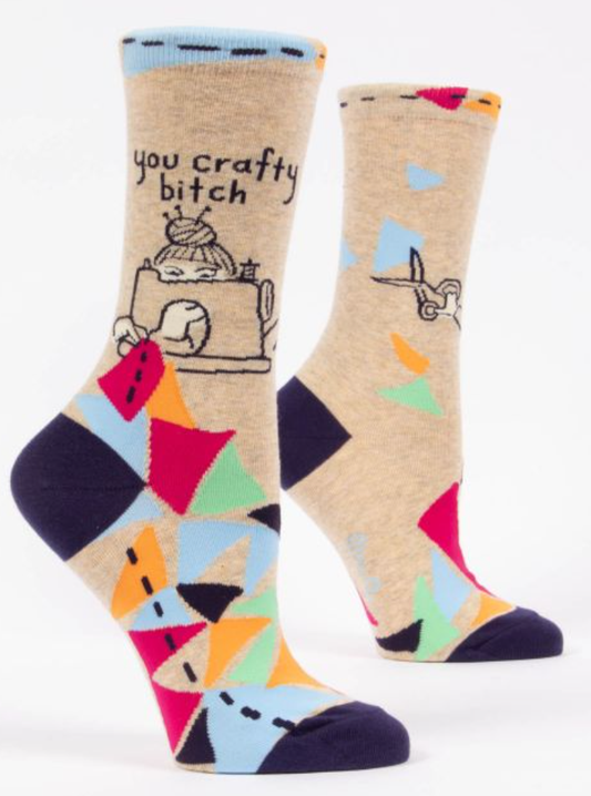 Women’s Crew Socks You Crafty B*tch