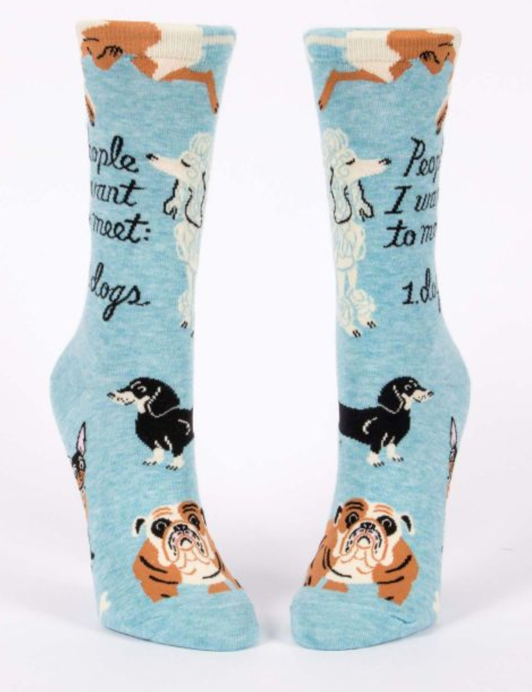 Women’s Crew Socks People To Meet Dogs