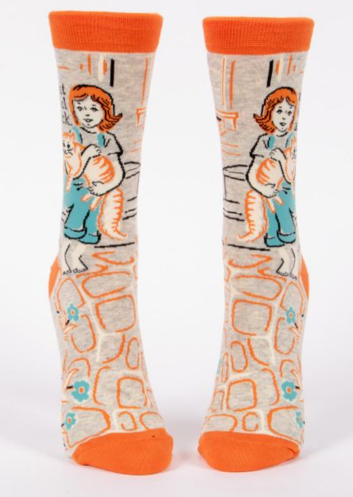 Women’s Crew Socks My Cat Is Cool As F*ck