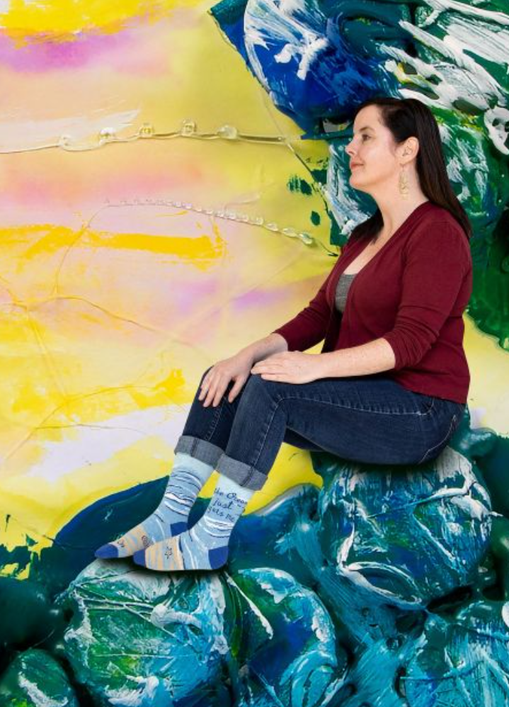 Women's Crew Socks Ocean Gets me