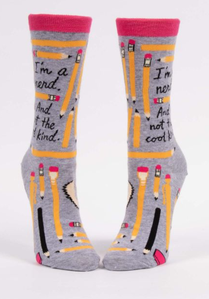Women's Crew Socks I'm A Nerd