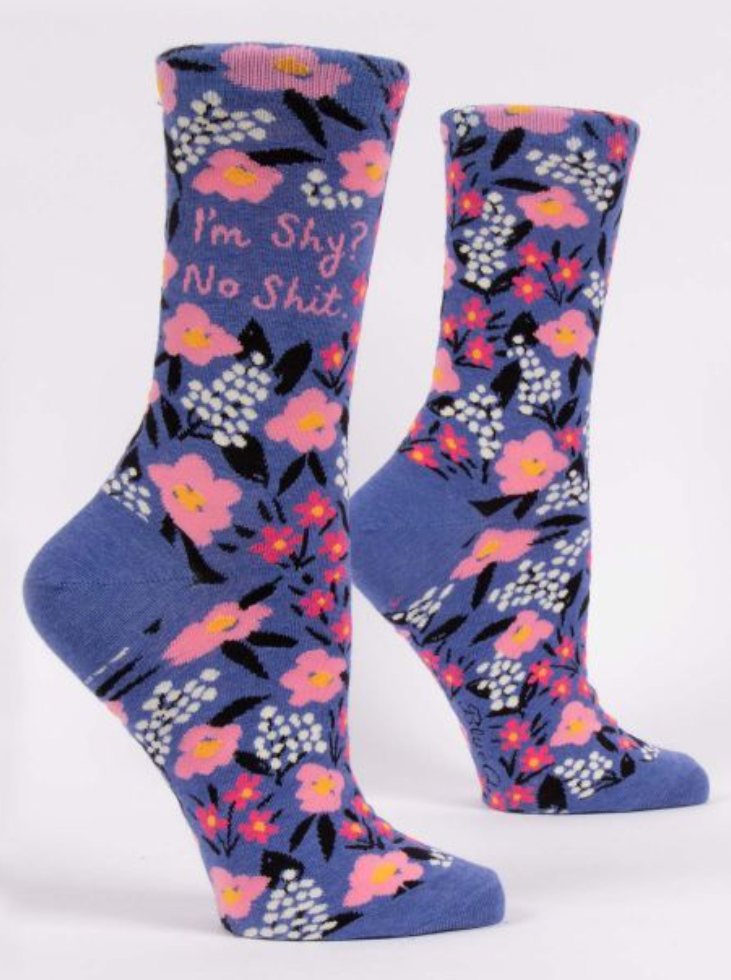 Women's Crew Socks I'm Shy? No Sh*t