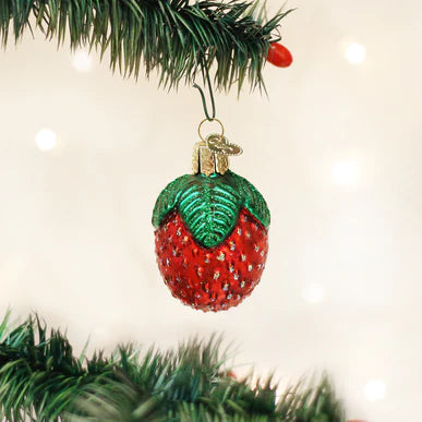 Sparkling Strawberry Ornament