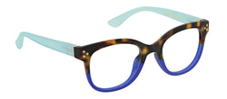 Walking On Sunshine Tortoise Aqua Blue Light Glasses