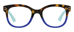Walking On Sunshine Tortoise Aqua Blue Light Glasses