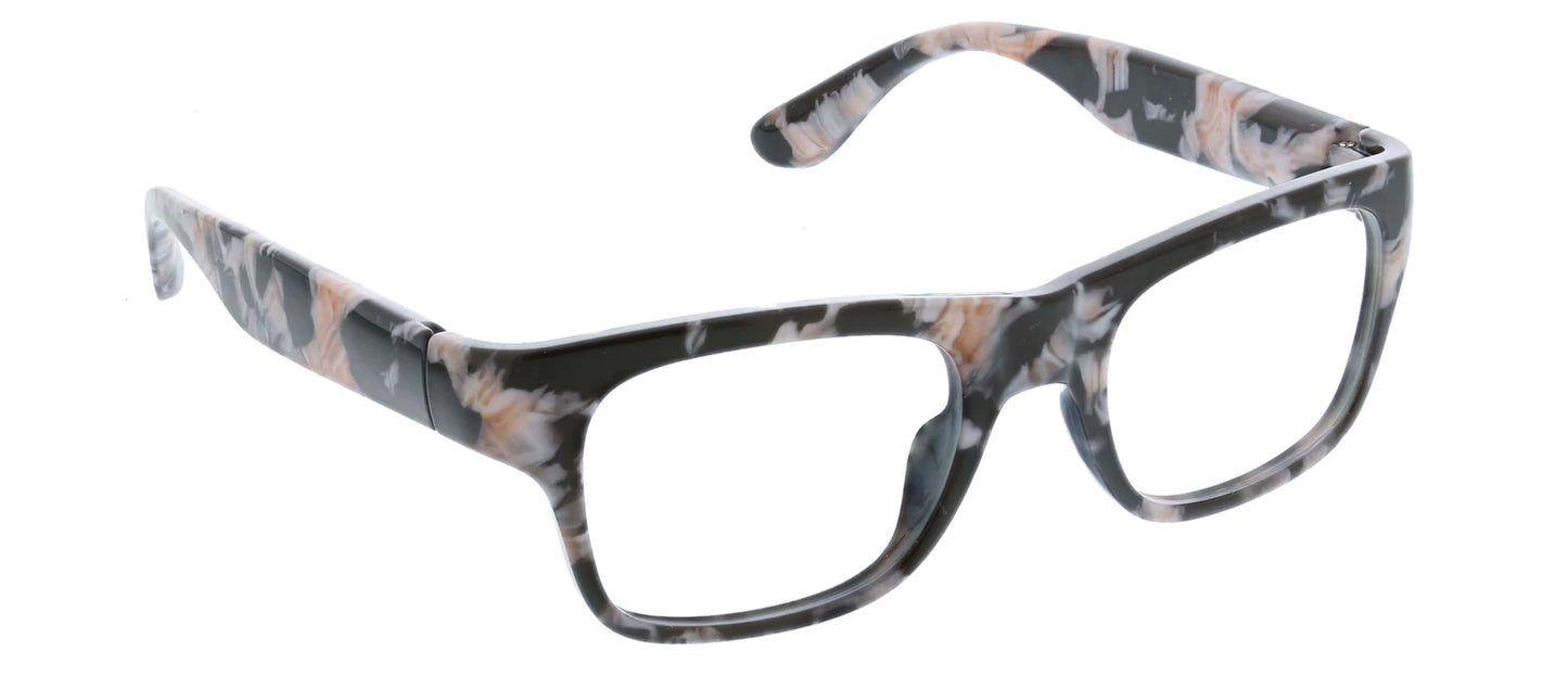 Juniper Black Marble Blue Light Glasses