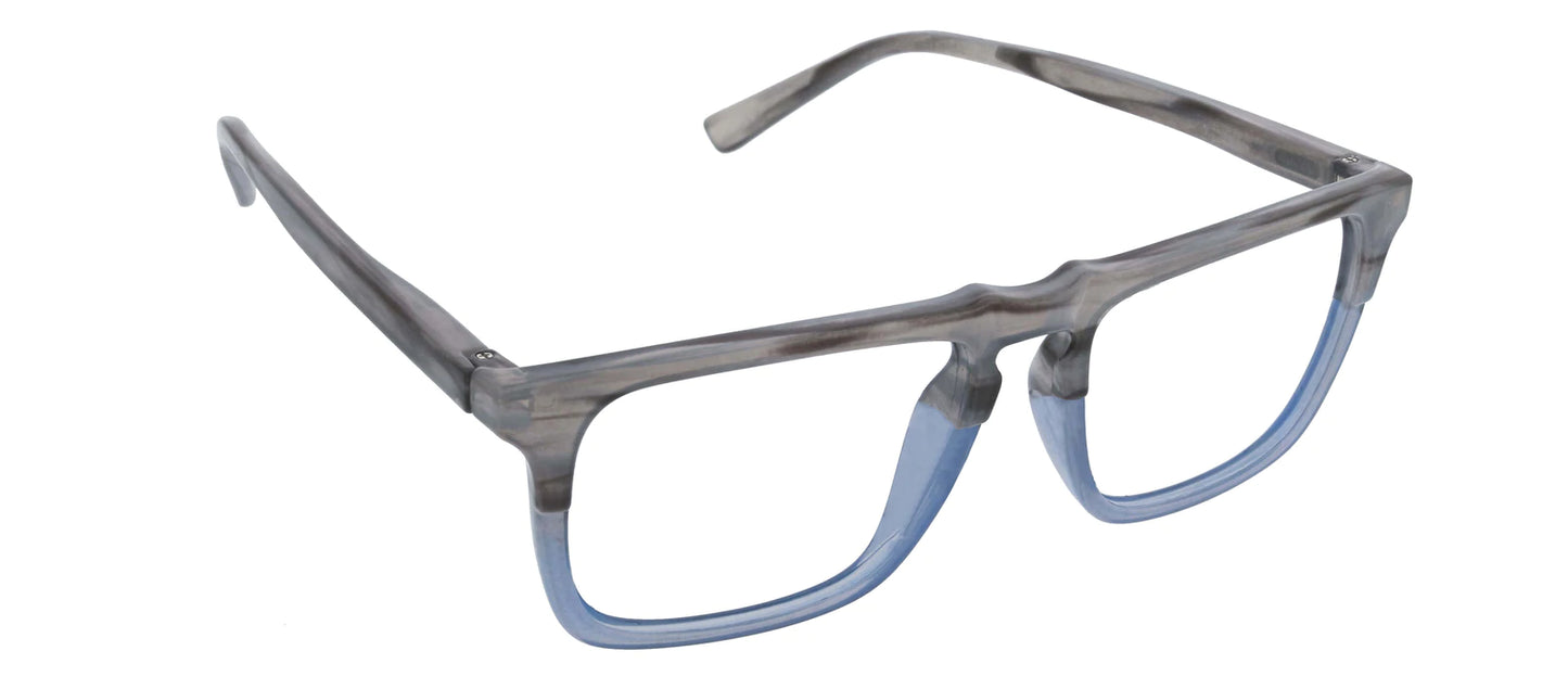 Swagger Gray Horn Blue Blue Light Glasses