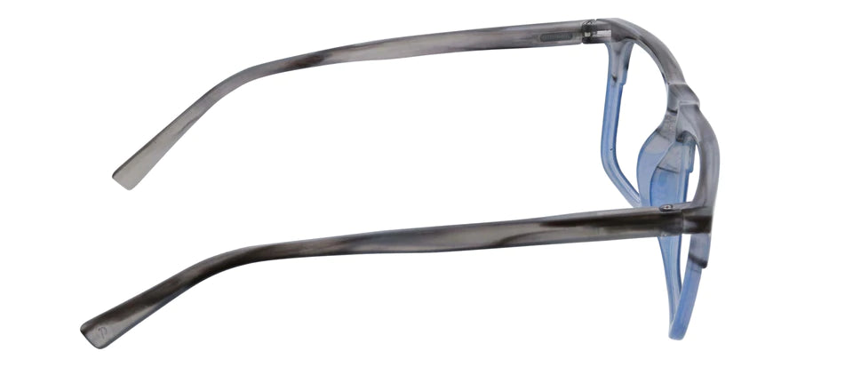Swagger Gray Horn Blue Blue Light Glasses