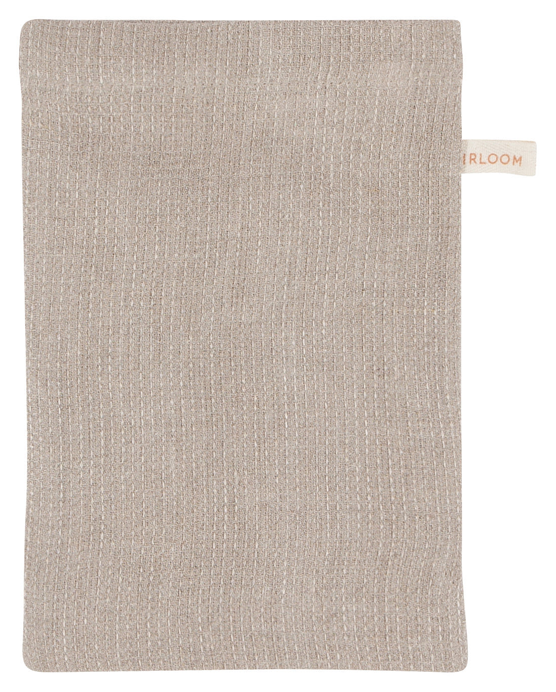 Linen Bath Mitt Amber Natural