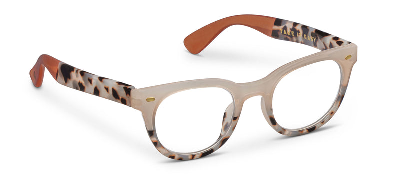 Take It Easy Tan Gray Tortoise Blue Light Glasses