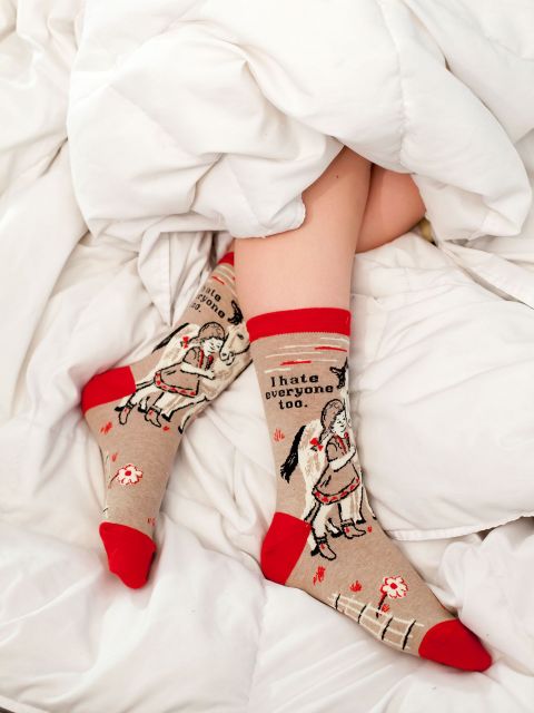 Women's Crew Socks I Hate Everyone Too