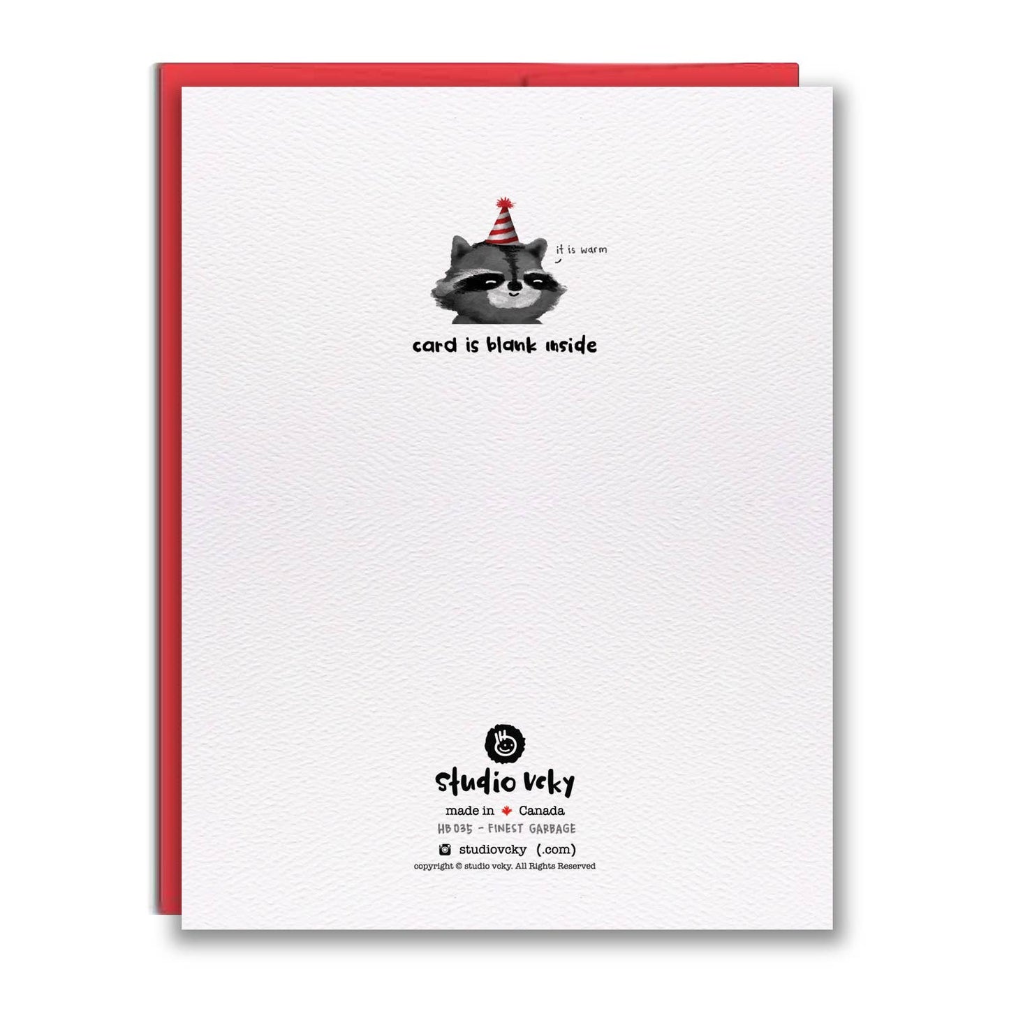 Finest Garbage Birthday Card