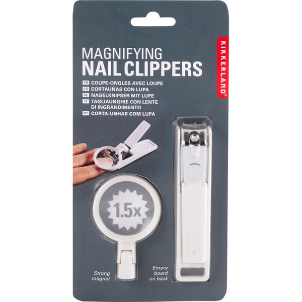 Magnifying nail outlet clippers