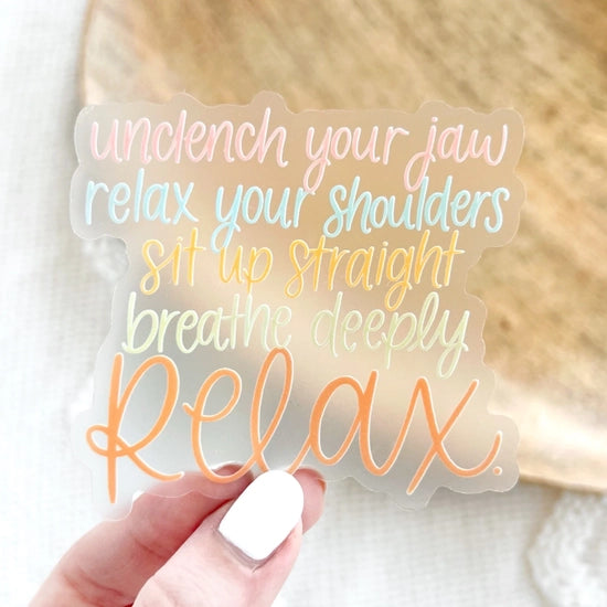 S81 Clear Relax Sticker
