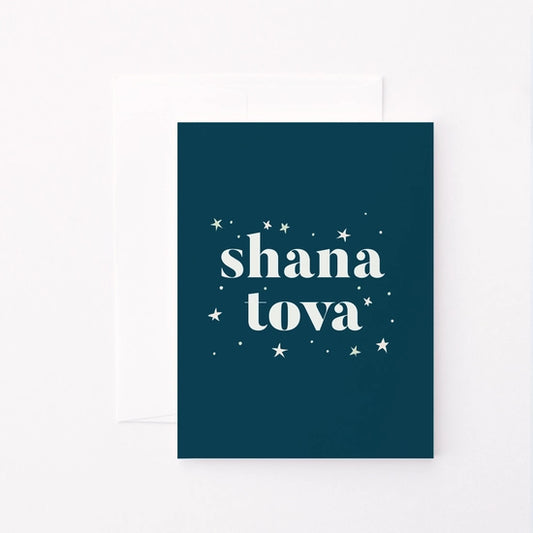 Starry Shana Tova Greeting Card