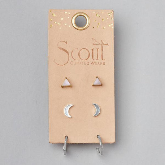 Ella Stud Trio Silver