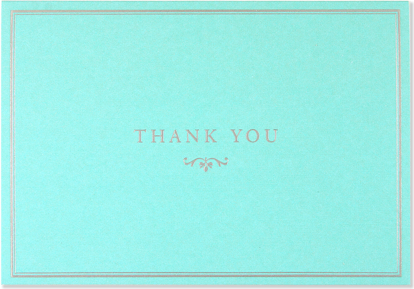 Blue Elegance Thank You Boxed Cards