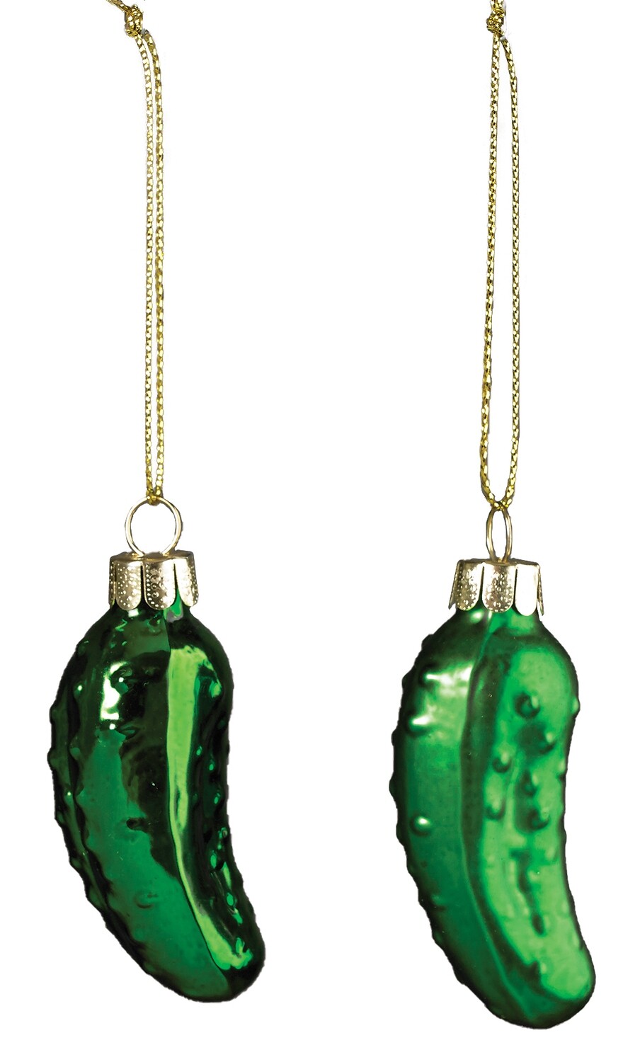 Blown Glass Pickle Matte or Shiny Ornament