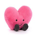Amuseable Hot Pink Heart Plush Toy