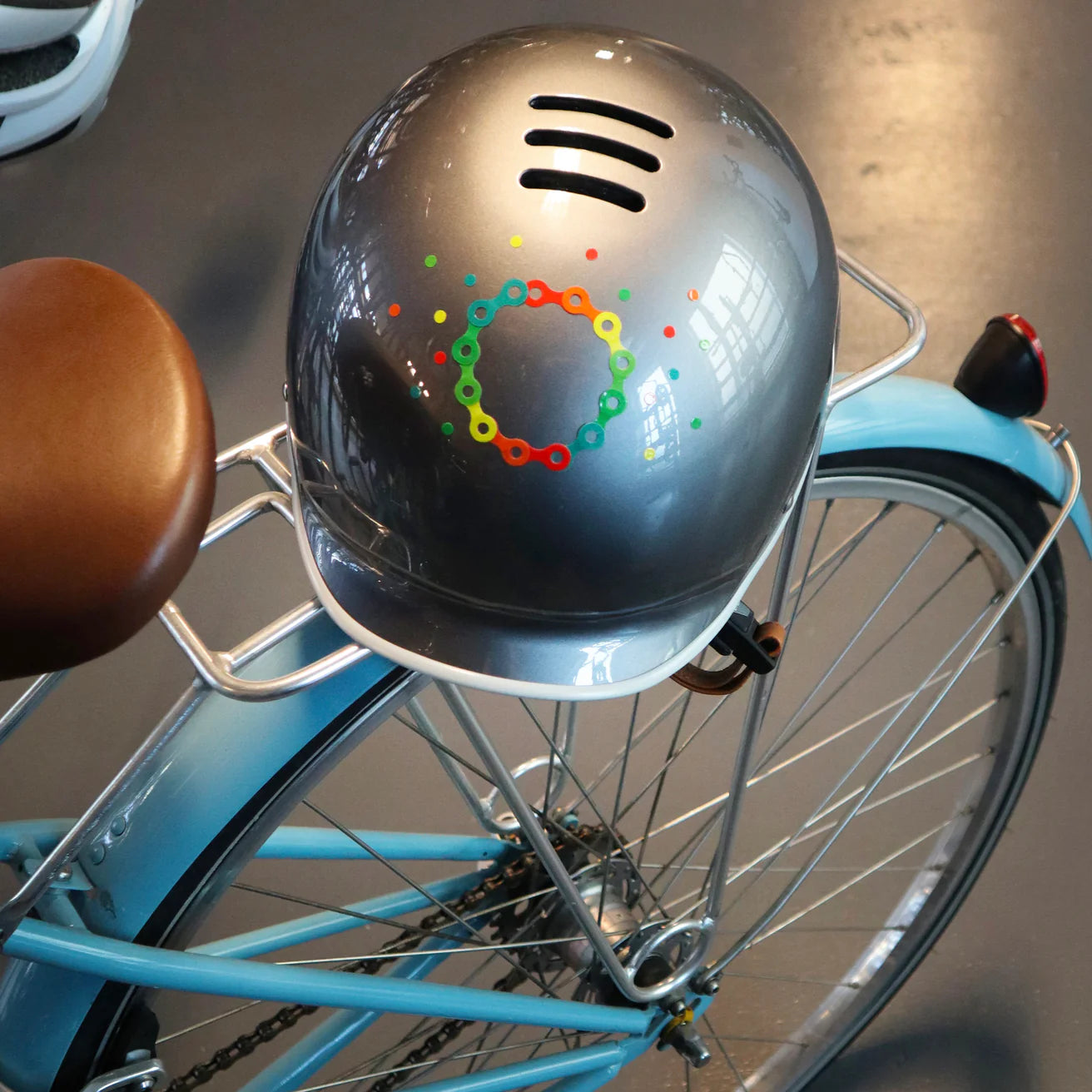 Rainbow Chain Reflect bike Sticker